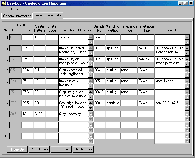 Borehole Log Software