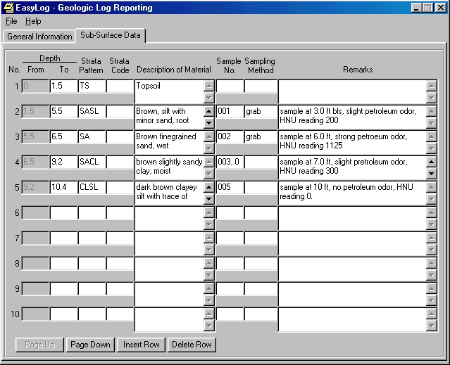 Borehole Log Software